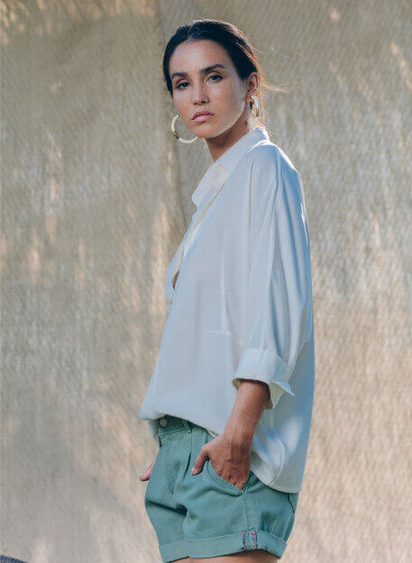 BLOUSE FARA ECRU-PALEM