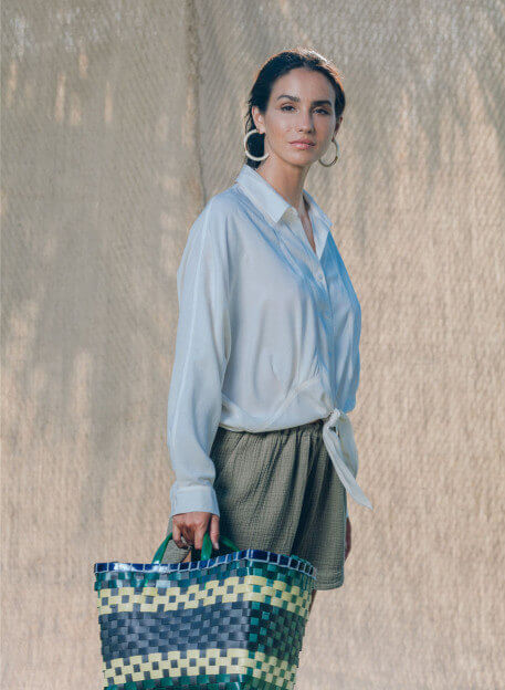 CHEMISE MATARI ECRU-PALEM