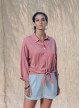CHEMISE MATARI TERRACOTTA-PALEM