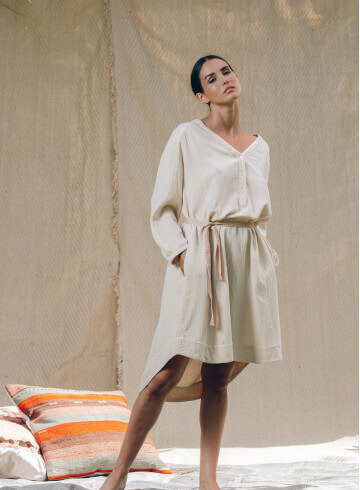 TUNIQUE MANUA ROSE POUDRÉ-PALEM