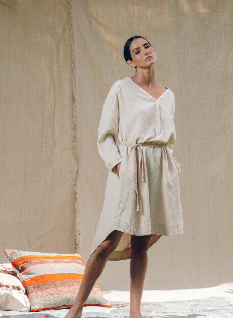 TUNIQUE MANUA ROSE POUDRÉ-PALEM