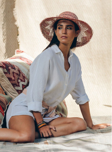 TUNIQUE MAMANU BLANC-PALEM