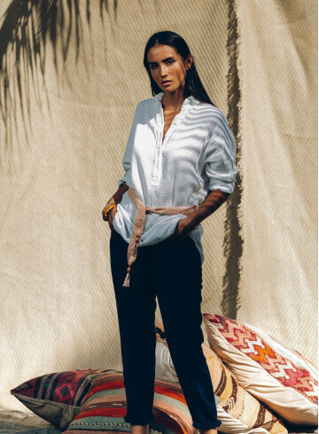 TUNIQUE MAMANU BLANC-PALEM