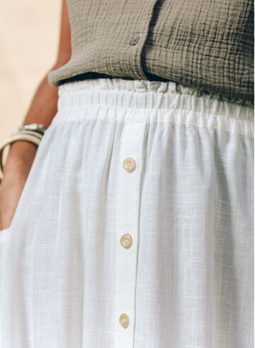 JUPE IPEVA BLANC-PALEM