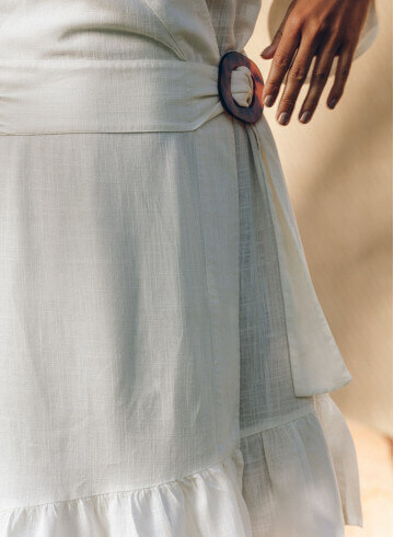 ROBE IRIMA BLANC-PALEM