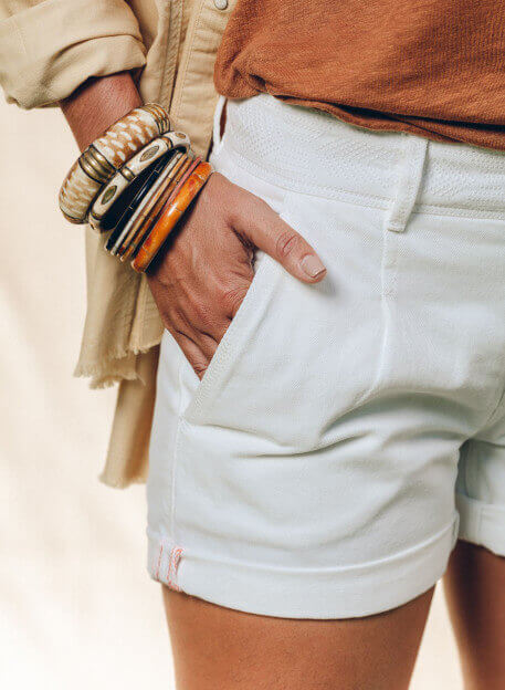 SHORT MATA ECRU-PALEM