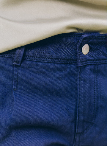 SHORT MATA INDIGO-PALEM