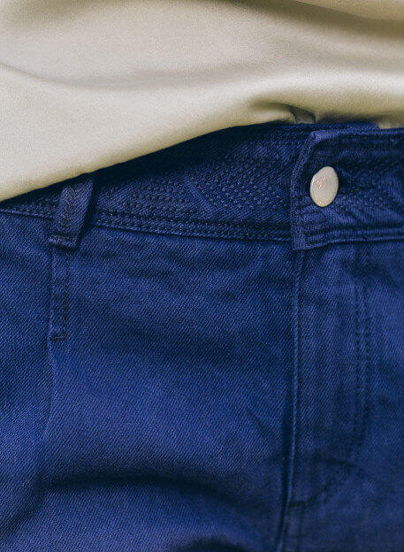 SHORT MATA INDIGO-PALEM