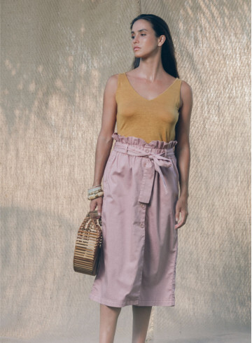 JUPE KARI TERRACOTTA-PALEM