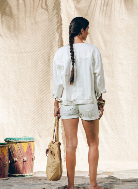 VESTE PALOTIE ECRU-PALEM