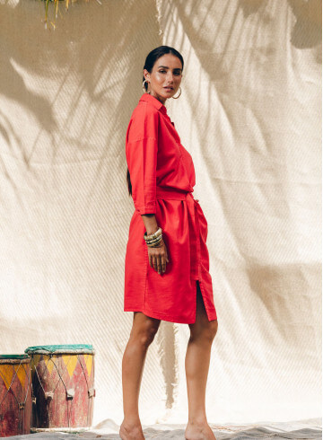 ROBE WANITA ROUGE-PALEM