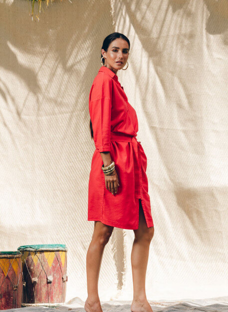 ROBE WANITA ROUGE-PALEM