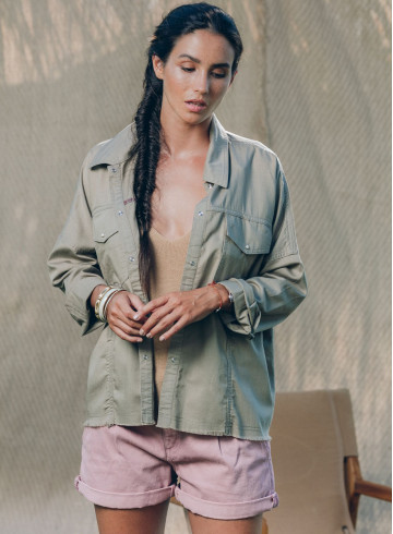 CHEMISE MEARI KAKI-PALEM