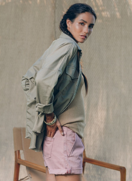 CHEMISE MEARI KAKI-PALEM