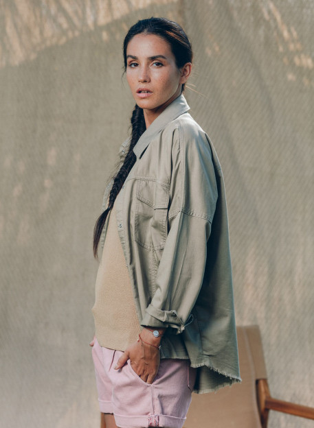 CHEMISE MEARI KAKI-PALEM