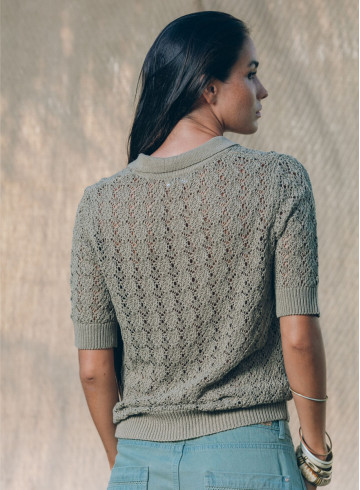 POLO MAILLE ENOA EUCALYPTUS-PALEM