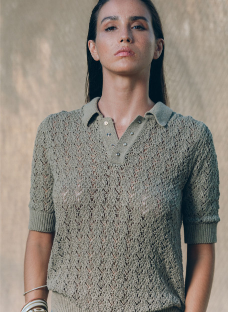 POLO MAILLE ENOA EUCALYPTUS-PALEM