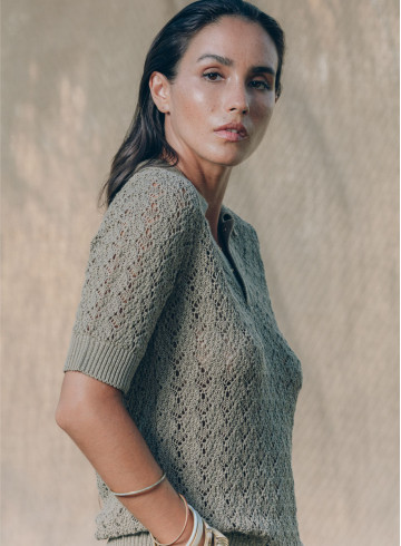 POLO MAILLE ENOA EUCALYPTUS-PALEM