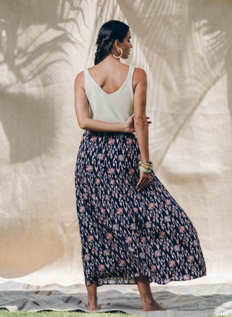 TOP MAILLE PALOMA ECRU-PALEM