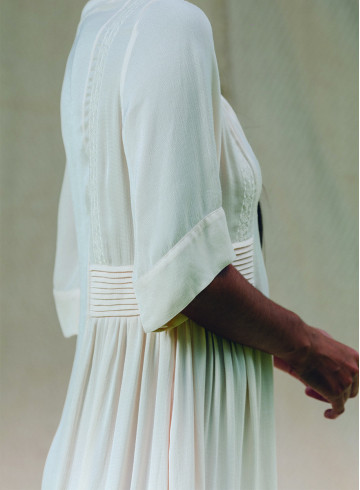 ROBE ENOHA ECRU-PALEM