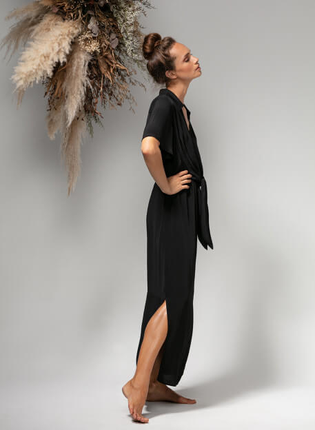 ROBE ONAE NOIRE-PALEM