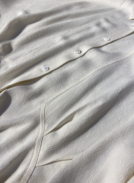 CHEMISE MATARI ECRU-PALEM