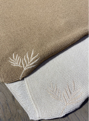 TOP MAILLE PALOMA ECRU-PALEM