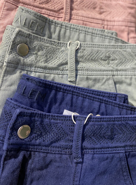SHORT MATA INDIGO-PALEM