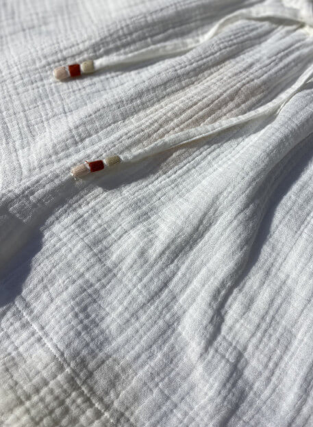 SHORT ULUWU BLANC-PALEM