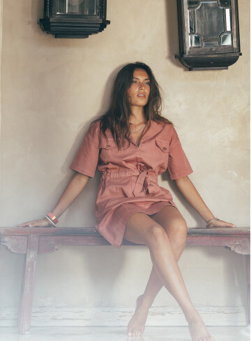 ROBE EMIRI TERRACOTTA-PALEM