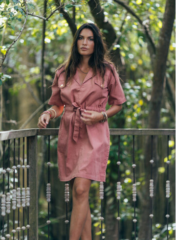 ROBE EMIRI TERRACOTTA-PALEM