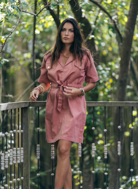 ROBE EMIRI TERRACOTTA-PALEM